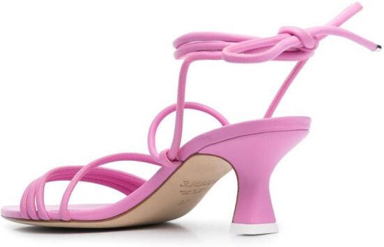 3juin 60mm ankle tie-fastening sandals Pink