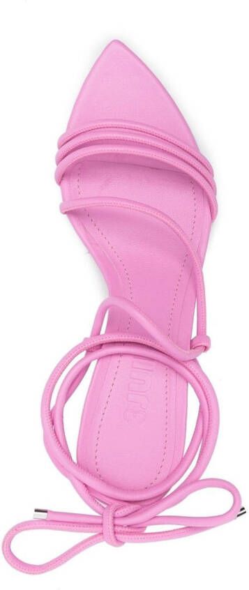 3juin 60mm ankle tie-fastening sandals Pink