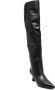 3juin 60mm pointed-toe leather boots Black - Thumbnail 2