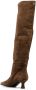 3juin 60mm pointed-toe suede boots Brown - Thumbnail 3