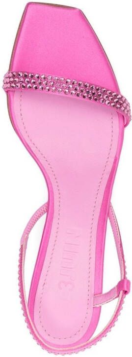 3juin 65mm crystal-embellished sandals Pink