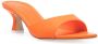 3juin 65mm leather open-toe mules Orange - Thumbnail 2