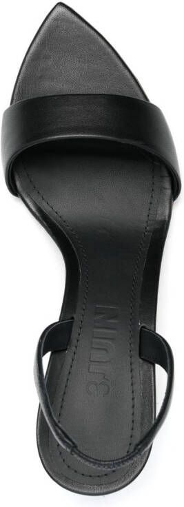 3juin 65mm leather slingback sandals Black