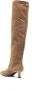 3juin Bea Touch suede knee-high boots Brown - Thumbnail 3