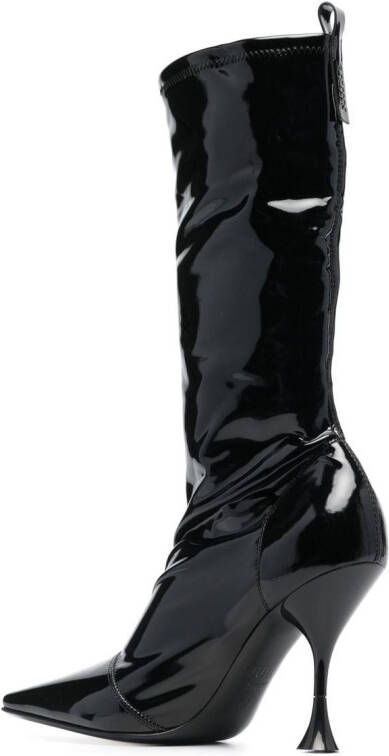 3juin Berry Cris leather boots Black
