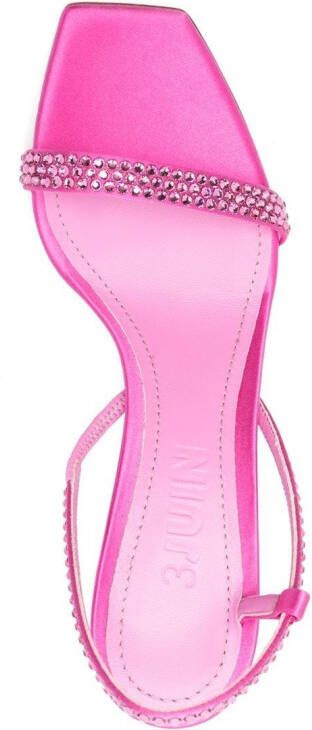 3juin crystal 100mm sandals Pink
