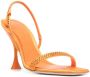 3juin crystal-embellished leather sandals Orange - Thumbnail 2