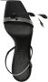 3juin Elettra 100mm feather-detail leather sandals Black - Thumbnail 4
