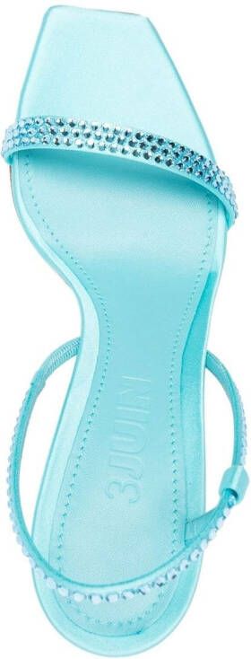 3juin Eloise crystal-embellishment sandals Blue