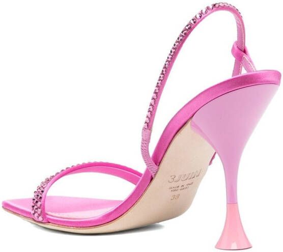 3juin Eloise crystal-embellishment sandals Pink