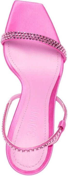 3juin Eloise crystal-embellishment sandals Pink