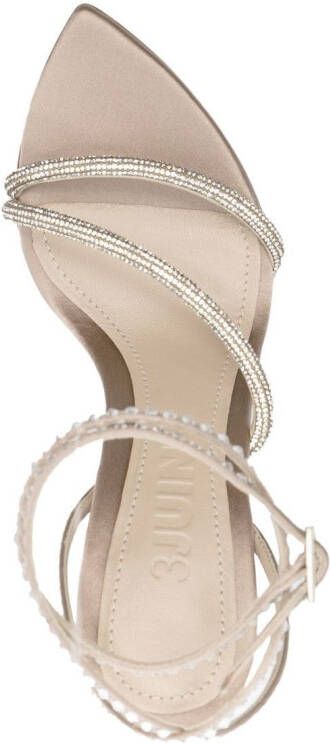 3juin Giglio crystal-embellished sandals Neutrals