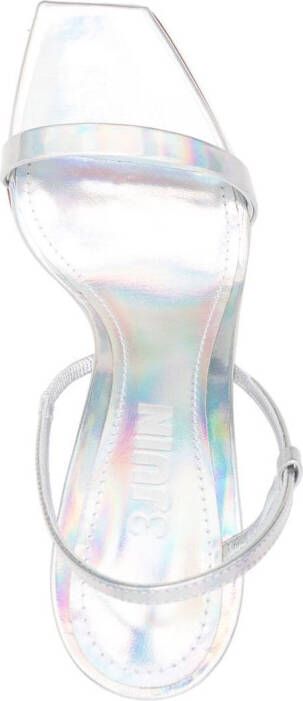 3juin Ischia iridescent-effect sandals Silver