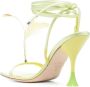 3juin Kimi 105mm feather-detail sandals Green - Thumbnail 3