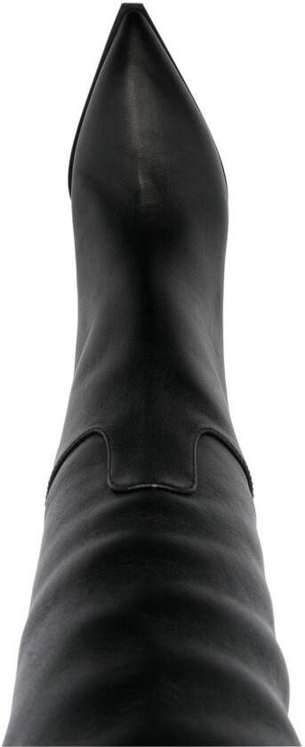 3juin knee-length 65mm heel boots Black