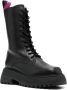 3juin lace-up leather boots Black - Thumbnail 2