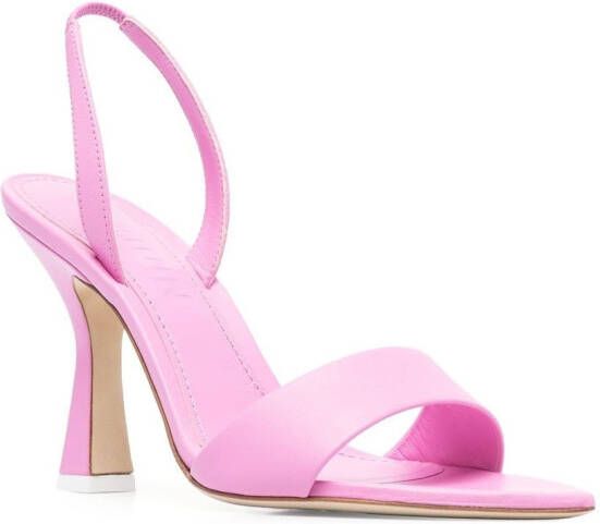 3juin Lily 100mm leather sandals Pink