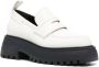 3juin platform 40mm leather loafers White - Thumbnail 2