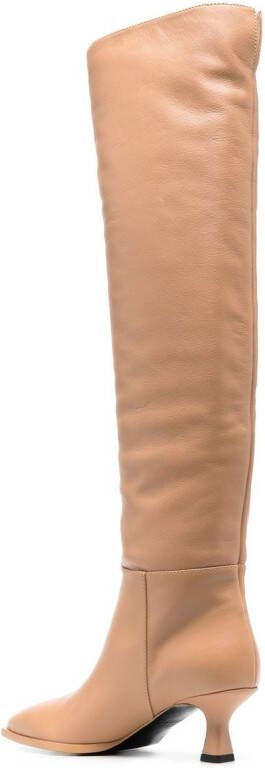 3juin pointed-toe 60mm boots Neutrals