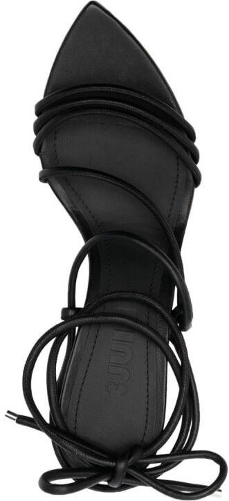 3juin pointed-toe 65mm sandals Black