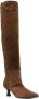 3juin pointed-toe 70mm leather boots Brown - Thumbnail 2