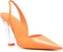 3juin pointed-toe leather pumps Orange - Thumbnail 2