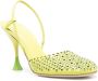3juin rhinestones-embellishment high heels Green - Thumbnail 2