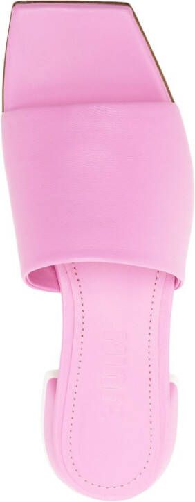 3juin Siena leather sandals Pink