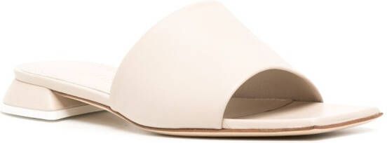 3juin Siena leather sandals White