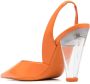 3juin slingback tapered-heel pumps Orange - Thumbnail 3