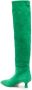 3juin suede pointed knee-length boots Green - Thumbnail 3