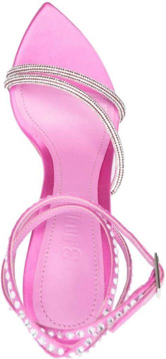 3juin Syria 100mm crystal-embellished sandals Pink