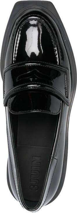 3juin Viola patent leather loafers Black