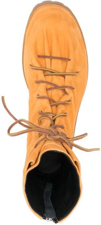 424 cold-suede laced boots Yellow