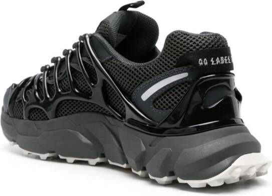 44 LABEL GROUP Symbiont 2 caged chunky sneakers Black