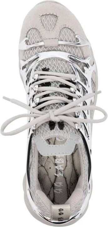44 LABEL GROUP Symbiont chrome-detail sneakers Grey