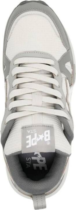 A BATHING APE chunky-sole lace-up sneakers Grey