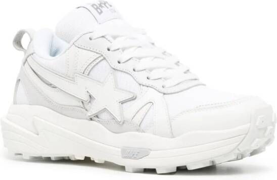 A BATHING APE chunky-sole lace-up sneakers White