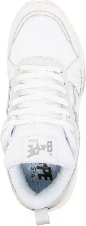 A BATHING APE chunky-sole lace-up sneakers White