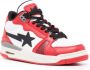 A BATHING APE Clutch STA #1 leather sneakers Red - Thumbnail 2