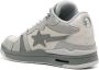 A BATHING APE Clutch STA leather sneakers Grey - Thumbnail 3