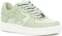 A BATHING APE logo-patch leather sneakers Green - Thumbnail 2