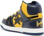 A BATHING APE logo-patch leather sneakers Blue - Thumbnail 3