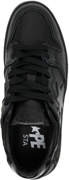 A BATHING APE panelled low-top sneakers Black