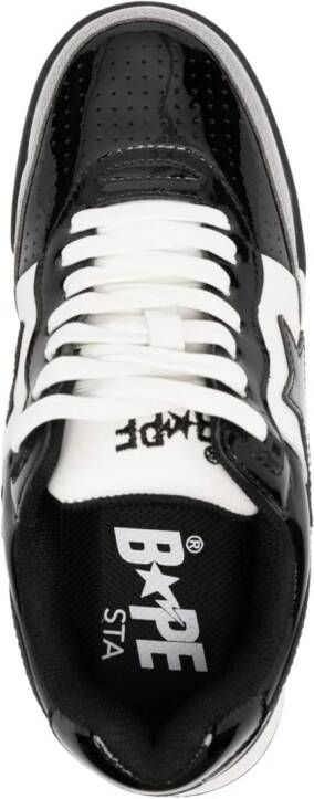 A BATHING APE Road STA #2 leather sneakers Black