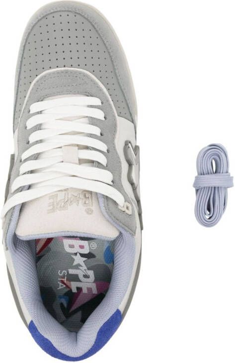 A BATHING APE ROAD STA panelled sneakers Grey