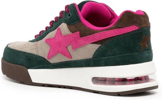 A BATHING APE side star-patch low-top sneakers Green