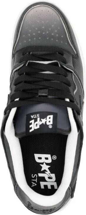 A BATHING APE SK8 STA leather sneakers Black