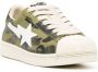 A BATHING APE Skull STA 1st leather sneakers Green - Thumbnail 2