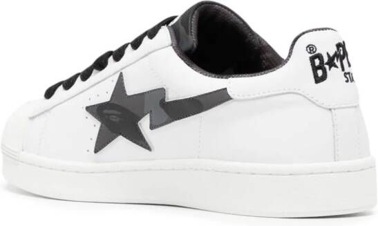 A BATHING APE Skull STA logo-print sneakers White